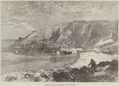 Carrières de granit à Lamorna Cove, Cornouailles - R. Dudley